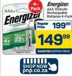 Energizer - Rechargeable Batteries AAA