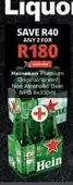 Heineken -  Premium Original/Silver Non Alcoholic Beer NRB 6x330ml