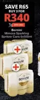 Bernini - Mimosa Sparkling Spritzer Cans 6x500ml