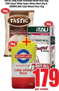 Snowflake - Long Grain Parboiled White Rice & Cake Wheat Flour