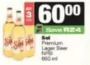 Sol - Premium Lager Beer