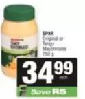 Spar - Original or Tangy Mayonnaise