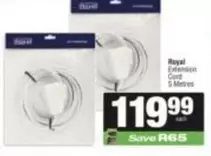Royal - Extension Cord 5 Metres