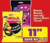 Maynards Gums / Liquorice Allsorts