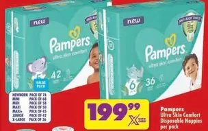 Pampers - Ultra Skin Comfort Disposable Nappies