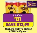 Ricoffy - NESCAFÉ RICOFFY INSTANT COFFEE