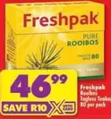 Freshpak - Pure Rooibos Tagless Teabags