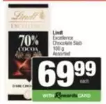 Lindt - Excellence Chocolate Slab