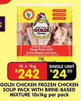 Goldi - GOLDICHICKEN FROZEN CHICKEN SOUP PACK WITH BRINE-BASED MIXTURE 10x1kg per pack