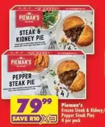 Frozen - Steak & Kidney/Pepper Steak Pies