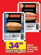 Eskort - Red/Smoked Viennas