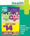 Energy Shot/Immune & Liquid