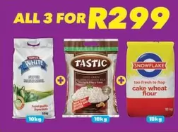 Tastic - Super White Long Grain Rice and Cake Wheat Flour