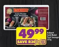 Eskort - Gold Medal Pork Sausages