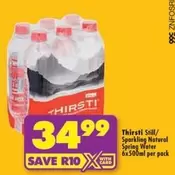 Thirsti - Still Sparkling Natural Spring Water