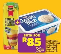 Dairymaid - Vanilla Flavoured Custard & Ice Cream