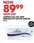 FULL FAT AND MEDIUM FAT BUTTER SPREAD