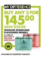 WOOLIES SPARKLING FLAVOURED DRINKS