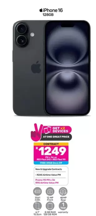 Apple - iPhone 16 128GB