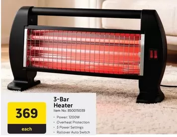 Switch - 3-Bar Heater