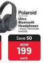Polaroid - Ultra Bluetooth Headphones PBH700BK
