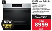 Bosch - 600 mm Built-in Oven HJG852ES0Z
