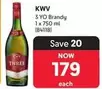 KWV - 3 YO Brandy 1x750 ml (84118)
