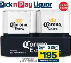 Corona - Extra 2 x 6 x 410ml Cans