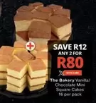 Mini - Vanilla/Chocolate Square Cakes