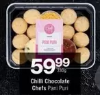 Chilli Chocolate Chefs Pani Puri