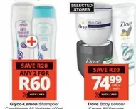 Dove - Glyco-Lemon Shampoo/Conditioner