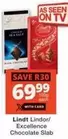 Lindt - Lindor/Excellence Chocolate Slab