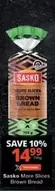 SASKO - More Slices Brown Bread