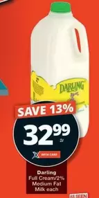 Darling - Full Cream/2% Medium Fat Milk