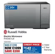 Russell Hobbs - Electric Microwave RHEM21LB