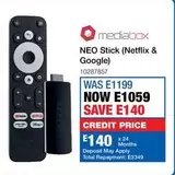 Total - NEO Stick (Netflix & Google) 10287857