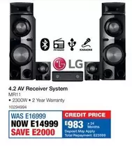 LG - 4.2 AV Receiver System MR11