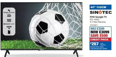 Sinotec - FHD Google TV STL-40G2