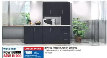 Total - 2 Piece Mason Kitchen Scheme
