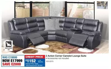 Total - 2 Action Corner Camelot Lounge Suite