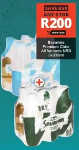 Savanna - Premium Cider All Variants NRB 6x330ml