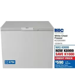 Trust - White Chest Freezer KCG305WH
