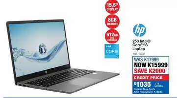 HP - 250 Intel® Core™ i3 Laptop