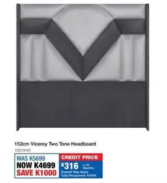 viceroy - 152cm Viceroy Two Tone Headboard