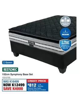 Restonic - 152cm Symphony Base Set