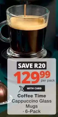 Cappuccino Glass Mugs