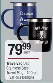 champion - Dad Stainless Steel Travel Mug
