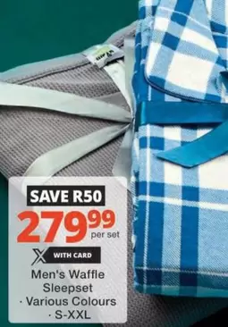 Men's Waffle Sleepset