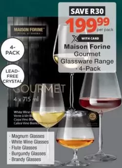 Gourmet - Glassware Range