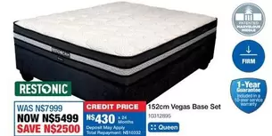 Restonic - 152cm Vegas Base Set